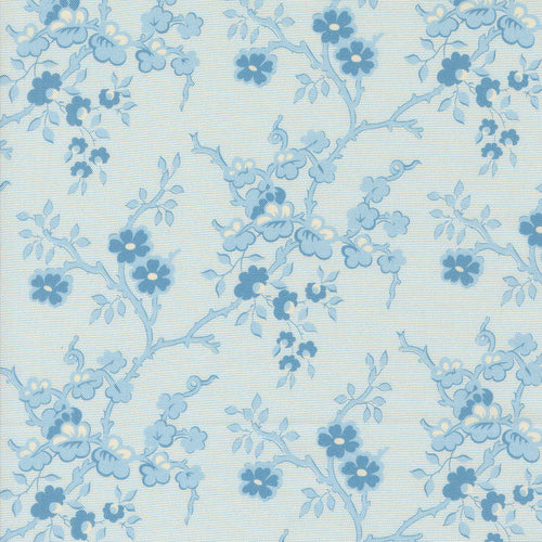 COMING SOON - Sally's Stitches 1840-1860 Flowering Quince Blue Sky by Betsy Chutchian
