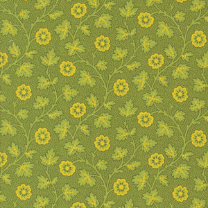Sally's Stitches 1840-1860 Trailing Moss New Leaf by Betsy Chutchian