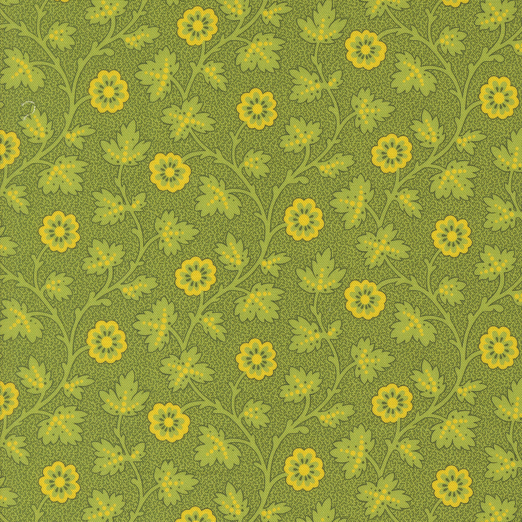 Sally's Stitches 1840-1860 Trailing Moss New Leaf by Betsy Chutchian
