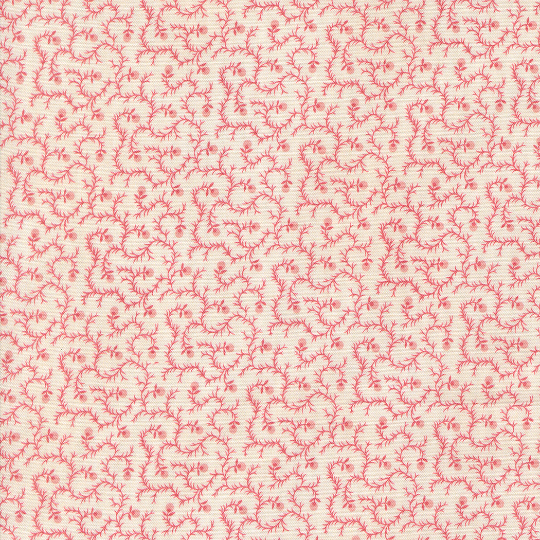 Sally's Stitches 1840-1860 Twigberry Vines Sweet Pink by Betsy Chutchian