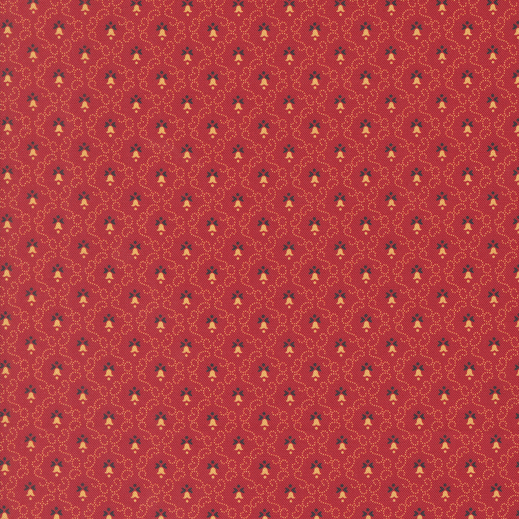 Sally's Stitches 1840-1860 Little Bells Turkey Red by Betsy Chutchian