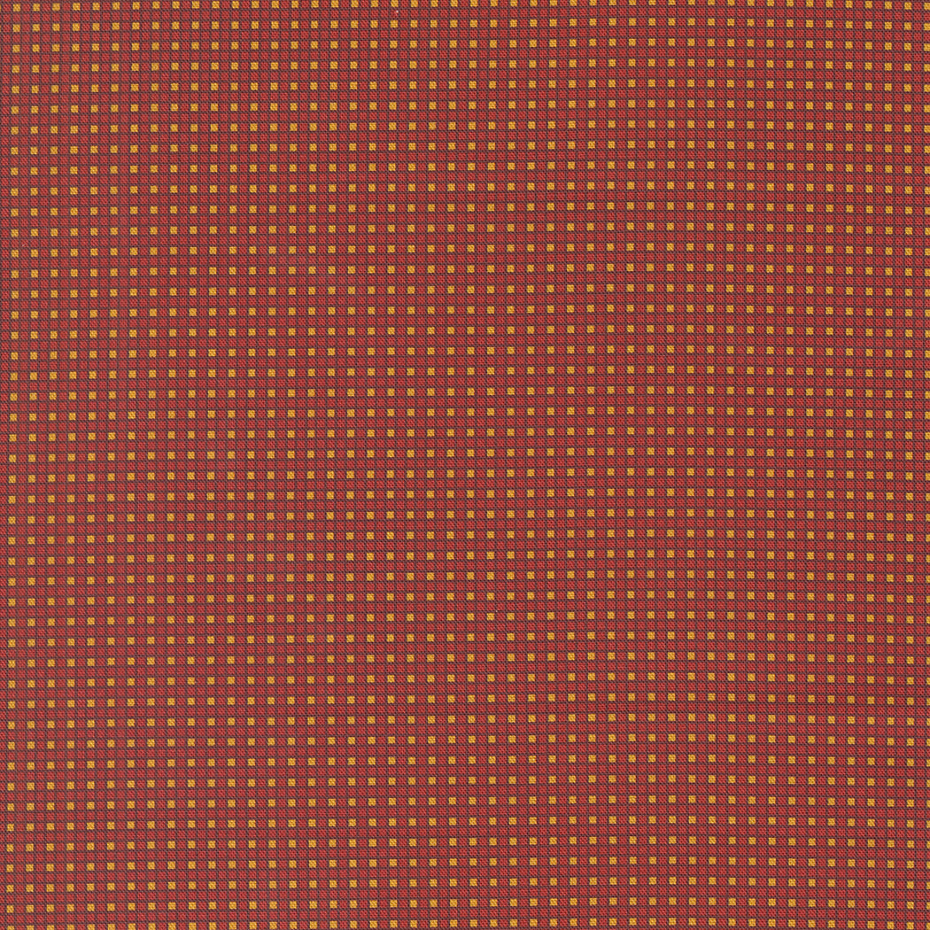 Sally's Stitches 1840-1860 Hopscotch Plaid Turkey Red by Betsy Chutchian