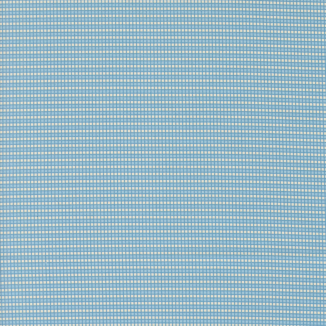 Sally's Stitches 1840-1860 Hopscotch Plaid Blue Sky by Betsy Chutchian