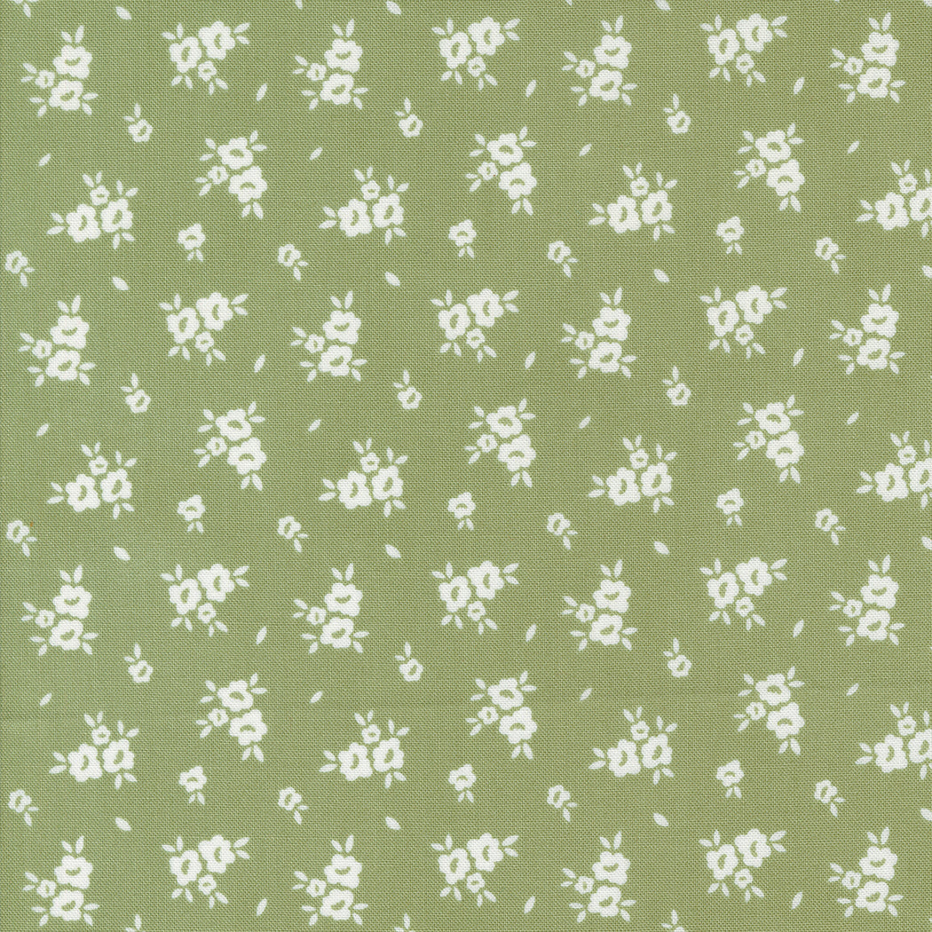 Flower Girl - Blooms Small Floral Circa Celadon by Heather Briggs