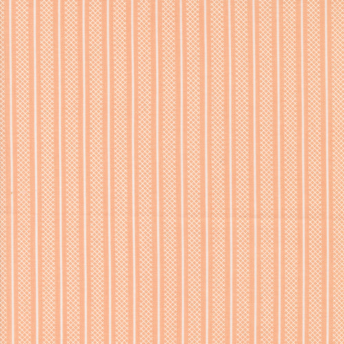 Flower Girl - Hatched Stripes Peachy by Heather Briggs