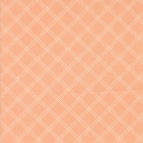 Flower Girl - Woven Checks and Plaids Peachy by Heather Briggs