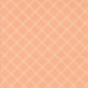 Flower Girl - Woven Checks and Plaids Peachy by Heather Briggs