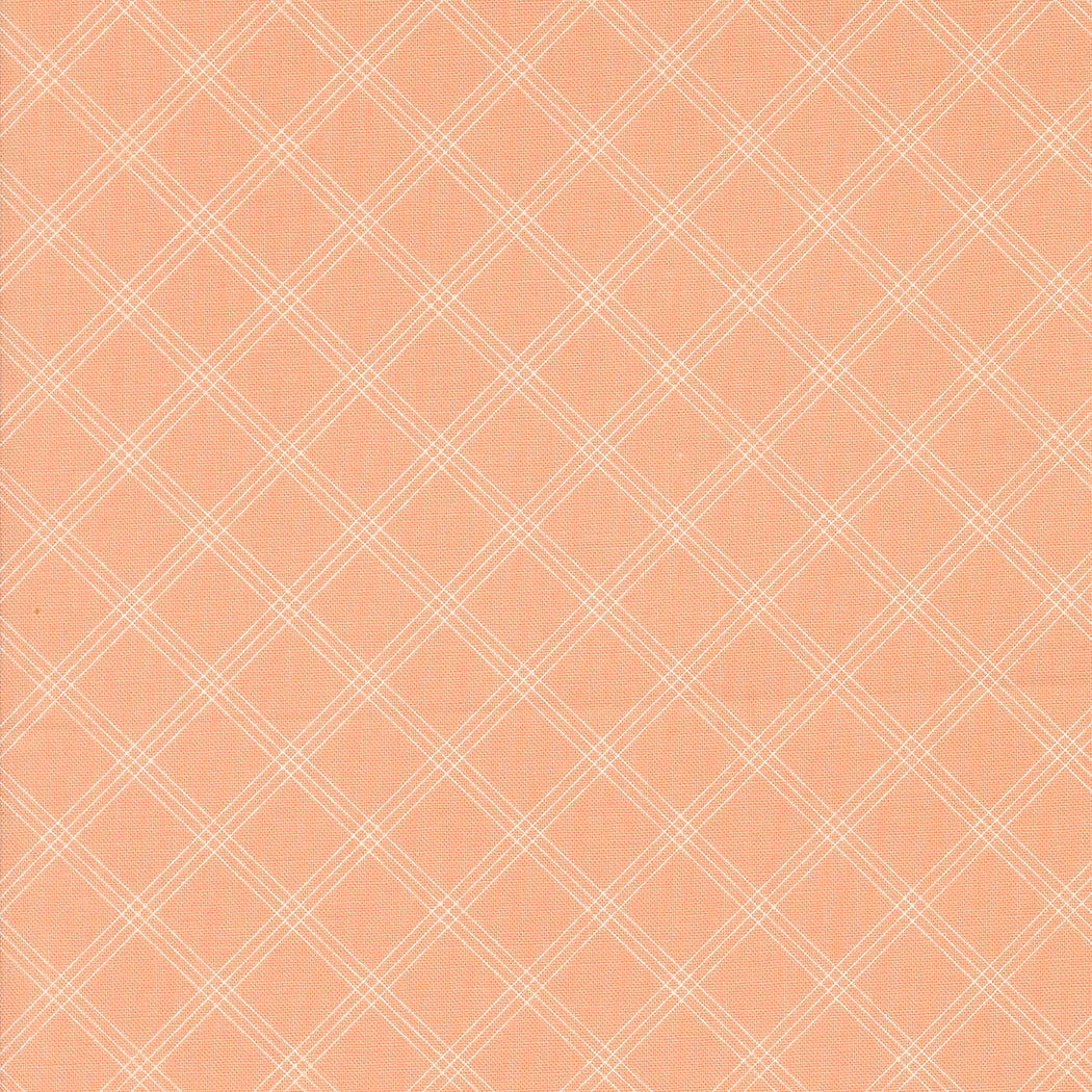 Flower Girl - Woven Checks and Plaids Peachy by Heather Briggs