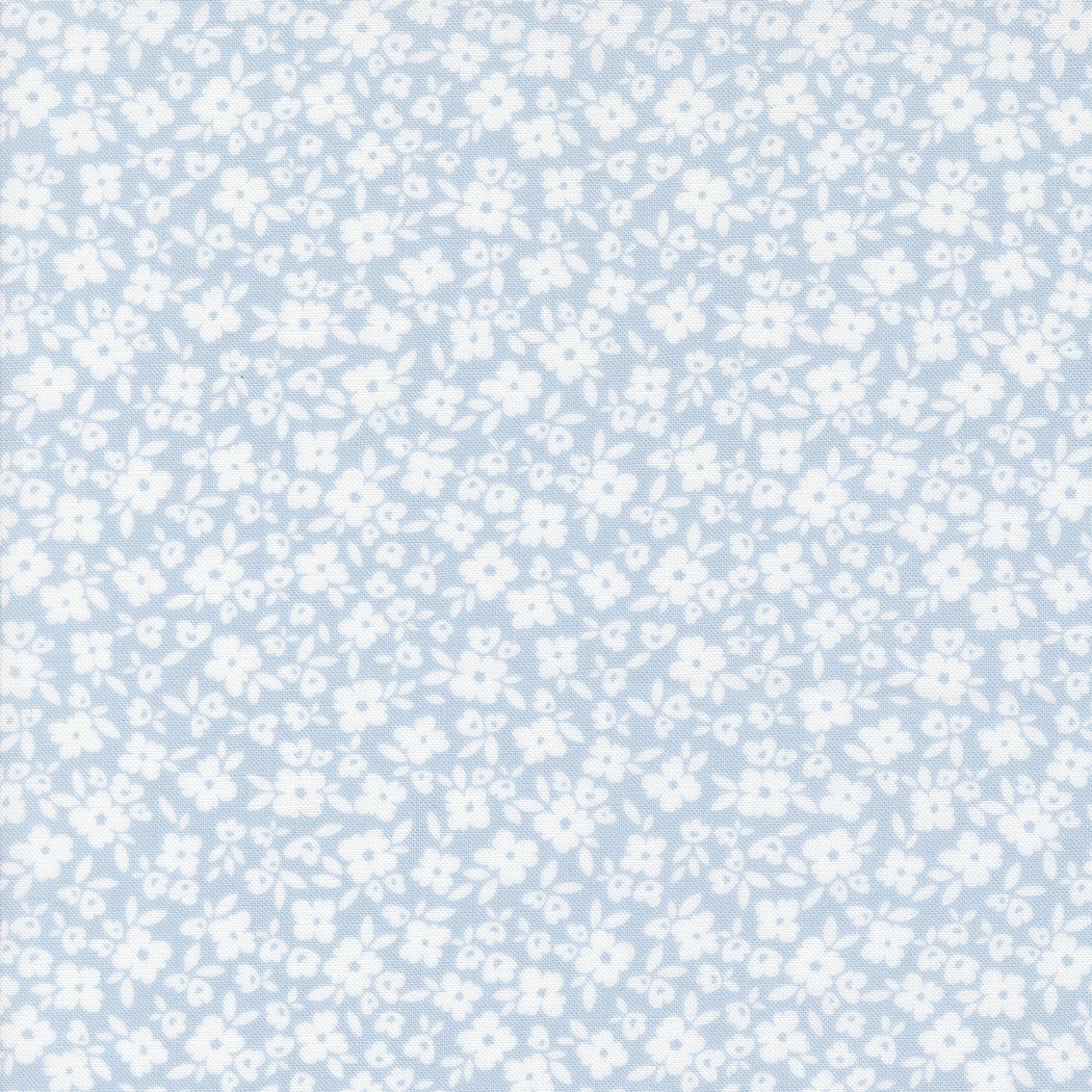 Cottage Charm - Flower Basket Powder Blue by Heather Briggs of My Sew Quilty Life