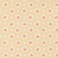 Sunbonnet Flower Dots Almond by Heather Briggs
