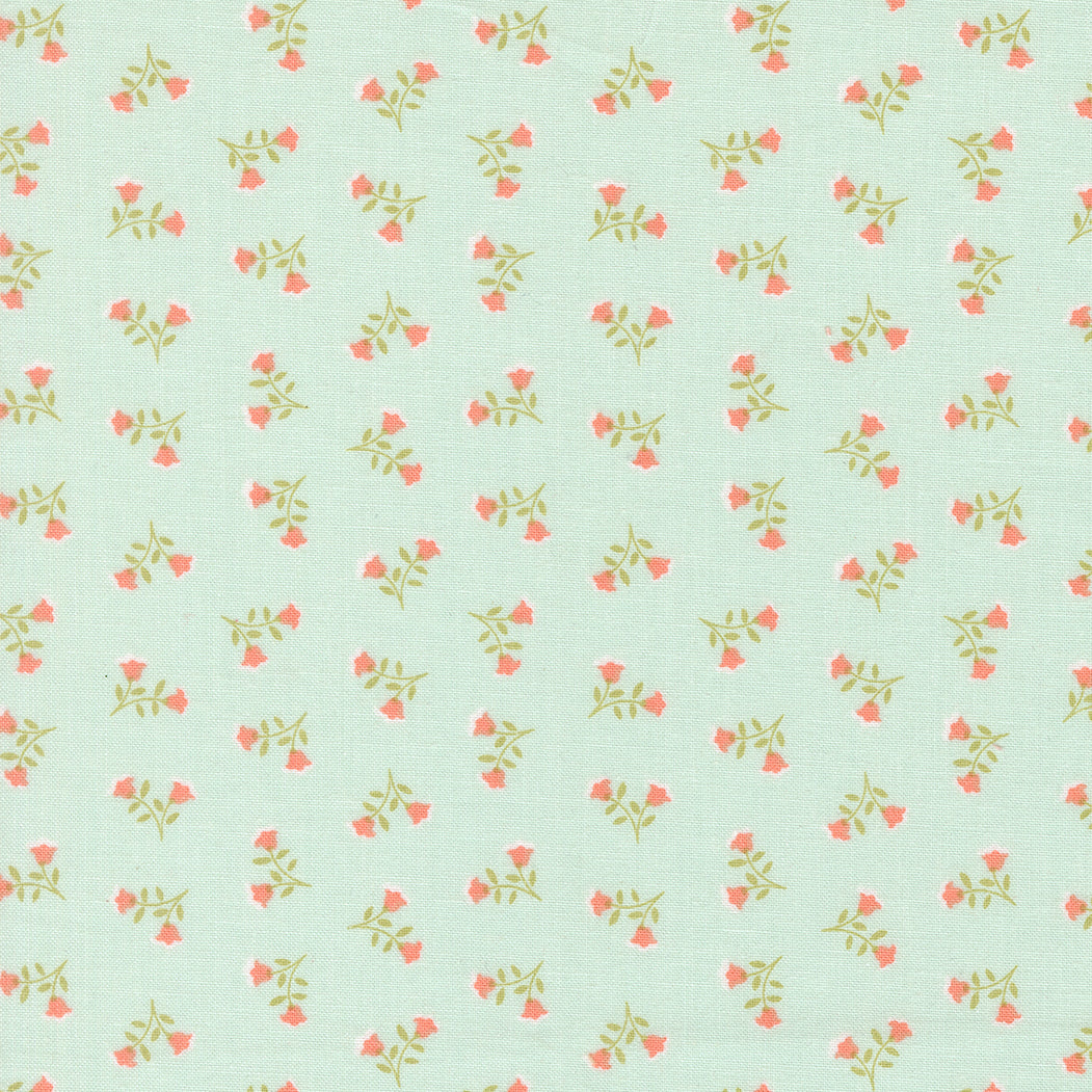 Sunbonnet Tossed Petals Pale Blue by Heather Briggs