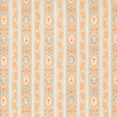 Agatha Road Wallpaper Stripes Ghost Multi by Fig Tree and Co.