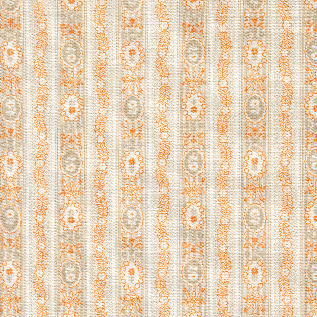Agatha Road Wallpaper Stripes Ghost Multi by Fig Tree and Co.