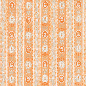 Agatha Road Wallpaper Stripes Pumpkin by Fig Tree and Co.