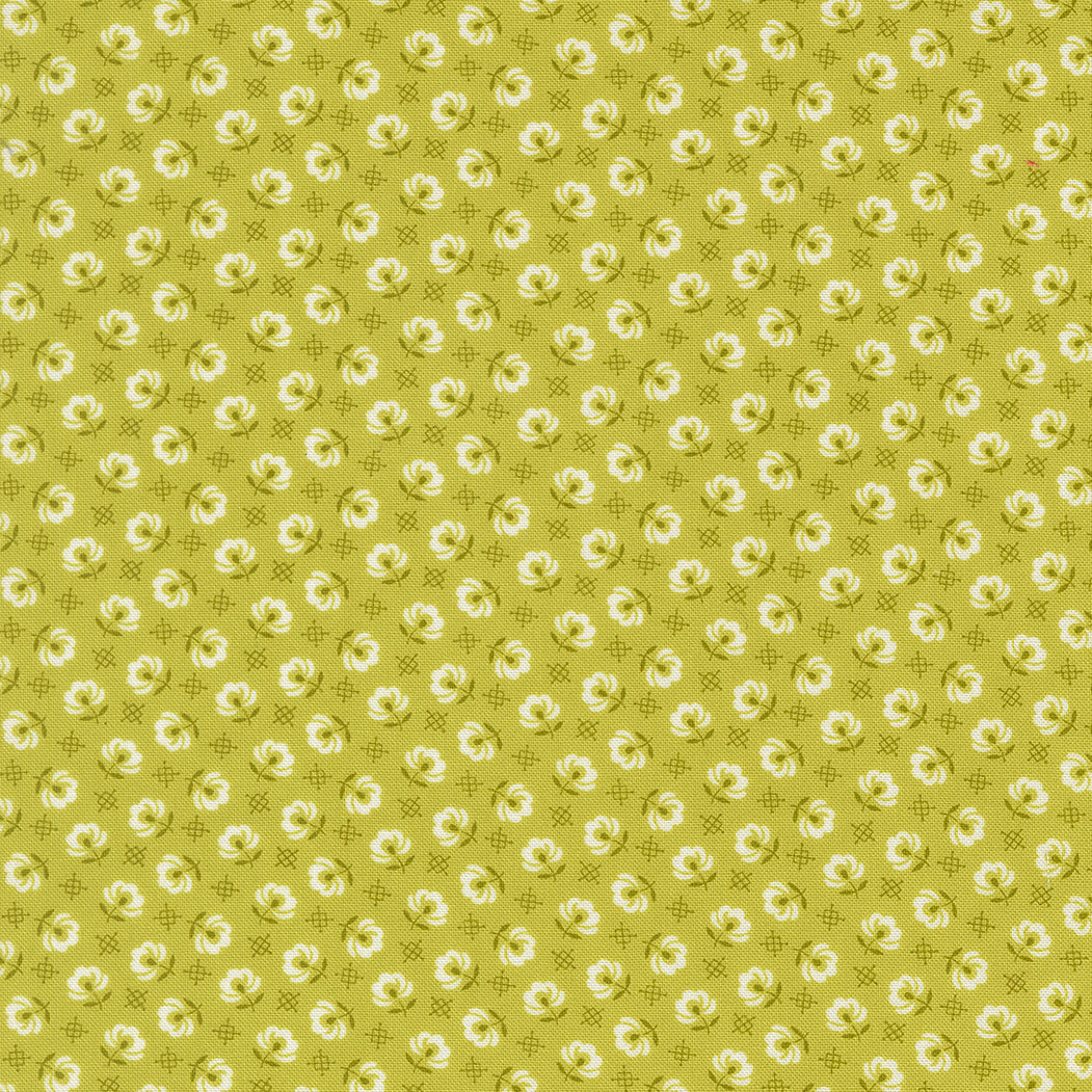 COMING SOON - Rosie Tiny Flowers Green Apple by Fig Tree and Co.