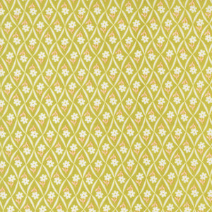 COMING SOON - Rosie Flower Trellis Green Apple by Fig Tree and Co.