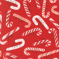 Tiny Christmas Candy Canes Red by Lizzy House