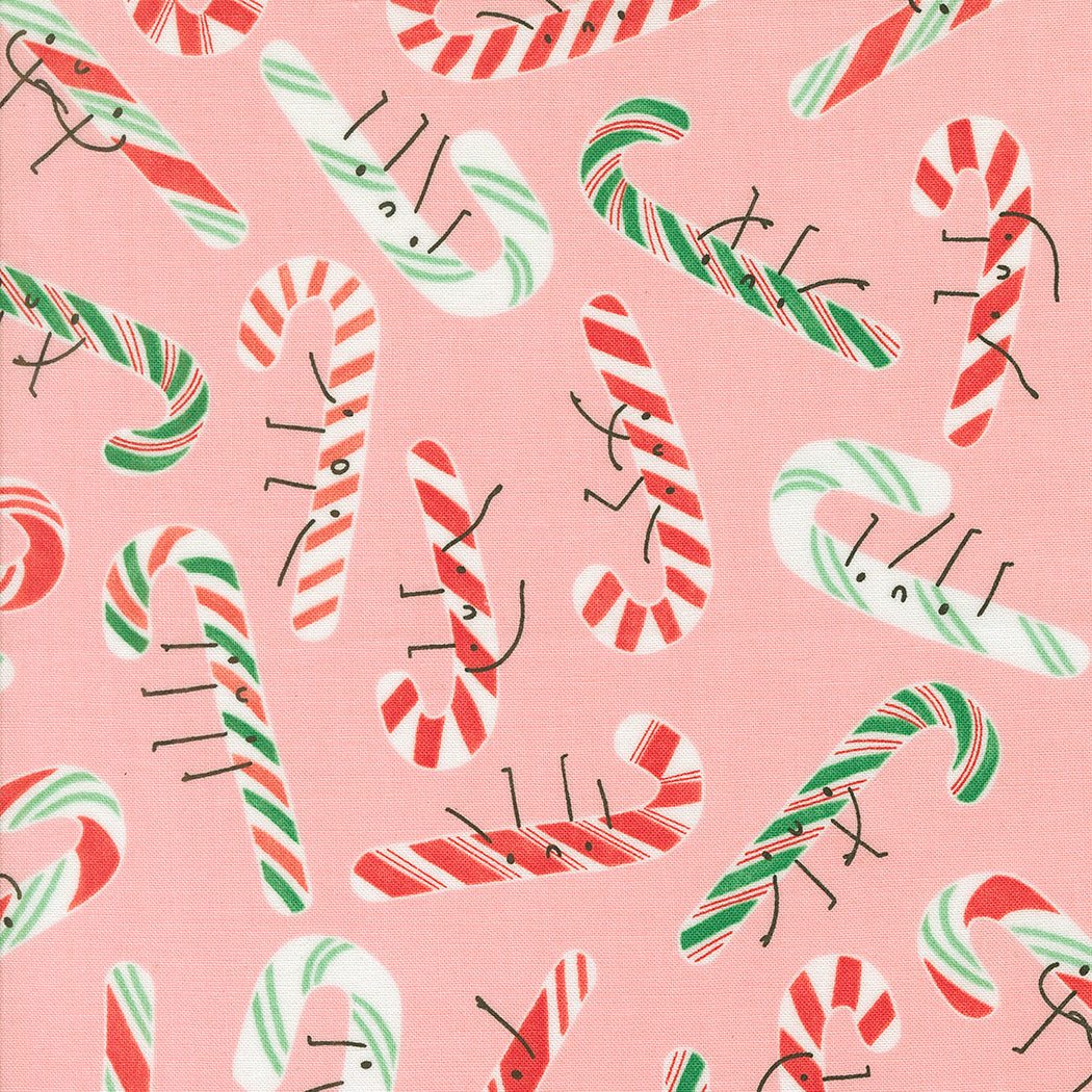 Tiny Christmas Candy Canes Cotton Candy by Lizzy House