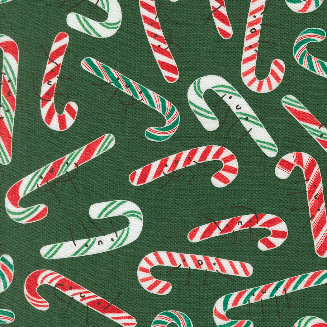 Tiny Christmas Candy Canes Pine by Lizzy House
