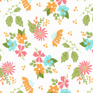 Bountiful Blooms - Blossom Florals Off White by Sherri and Chelsi