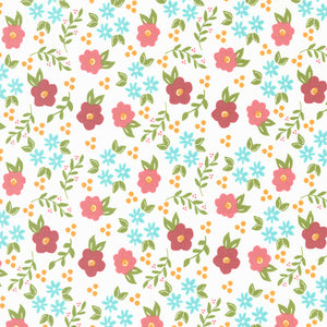 Bountiful Blooms - Small Floral Off White by Sherri and Chelsi