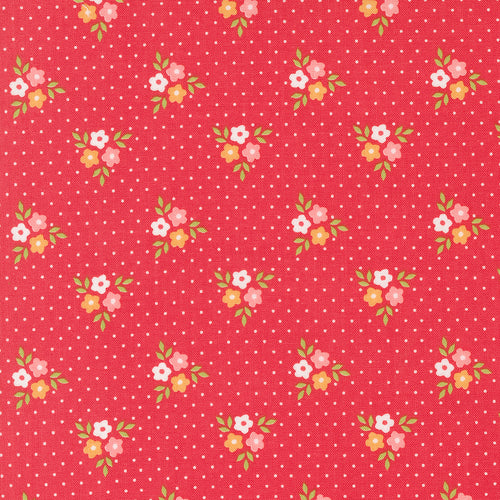 Strawberry Lemonade - Bouquet Floral Dots Strawberry  by Sheri and Chelsi