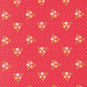 Strawberry Lemonade - Bouquet Floral Dots Strawberry  by Sheri and Chelsi