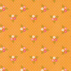 Strawberry Lemonade - Bouquet Floral Dots Apricot by Sherri and Chelsi