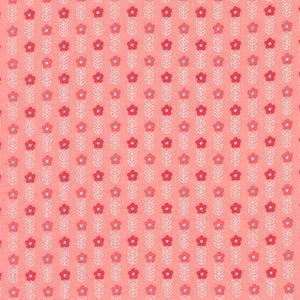 Strawberry Lemonade - Blooms Small Floral Stripe Carnation by Sherri and Chelsi