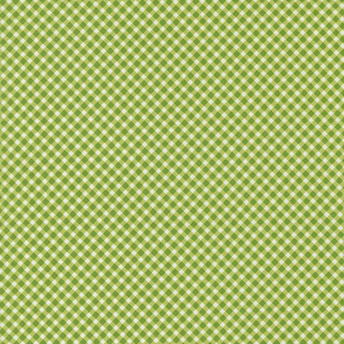 Strawberry Lemonade - Gingham Checks and Plaids Lime by Sherri and Chelsi