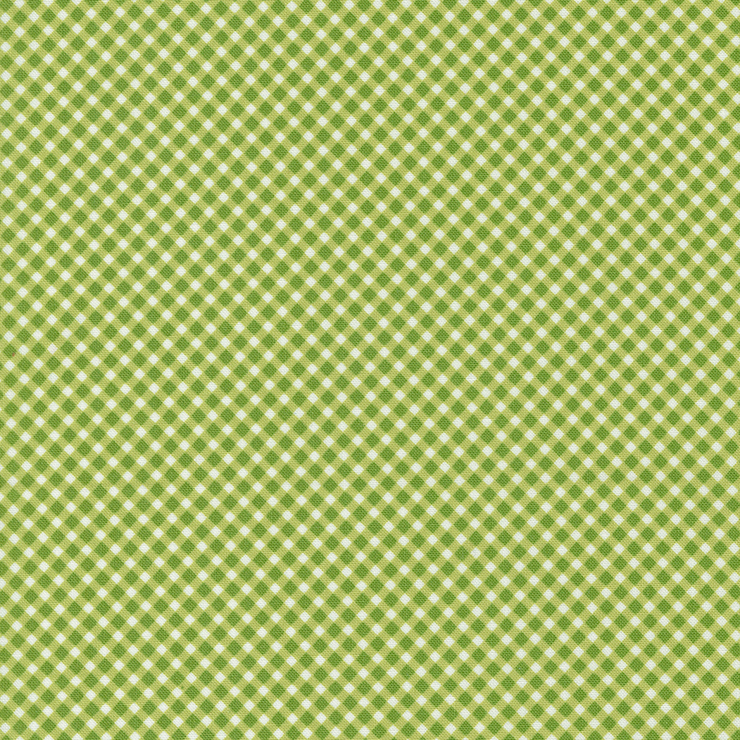 Strawberry Lemonade - Gingham Checks and Plaids Lime by Sherri and Chelsi