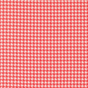 Delightfully Yours Houndstooth Plaid Geranium by Sherri and Chelsi