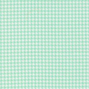 Delightfully Yours Houndstooth Plaid Aqua by Sherri and Chelsi