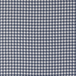 Delightfully Yours Houndstooth Plaid Navy by Sherri and Chelsi