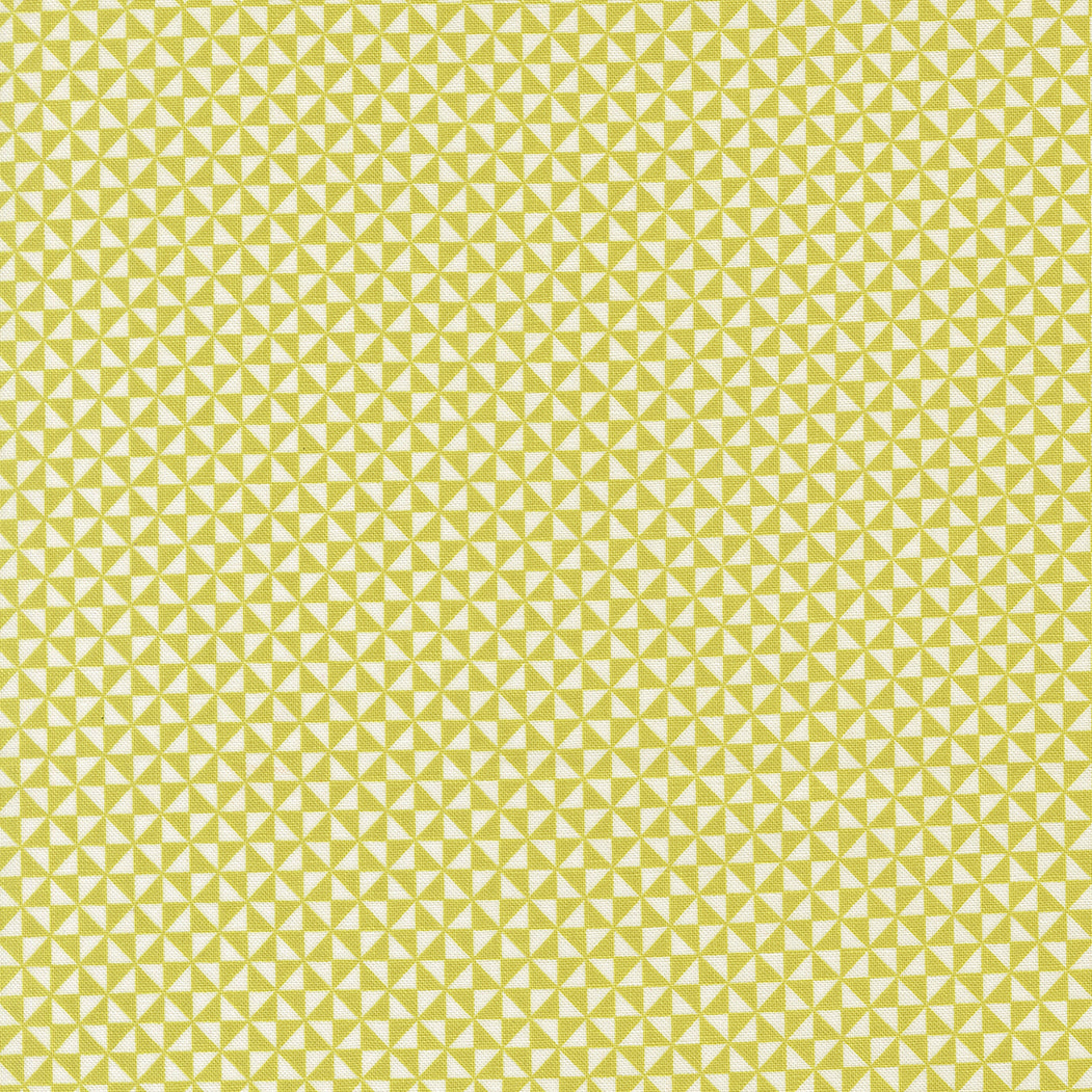 Delightfully Yours Geometric Pinwheels Chartreuse by Sherri and Chelsi