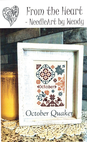 October Quaker by From the Heart Needleart