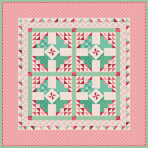 RESERVATION - Berry and Sage Berry Baskets Table Topper or Baby Quilt Boxed Quilt Kit by Lori Holt