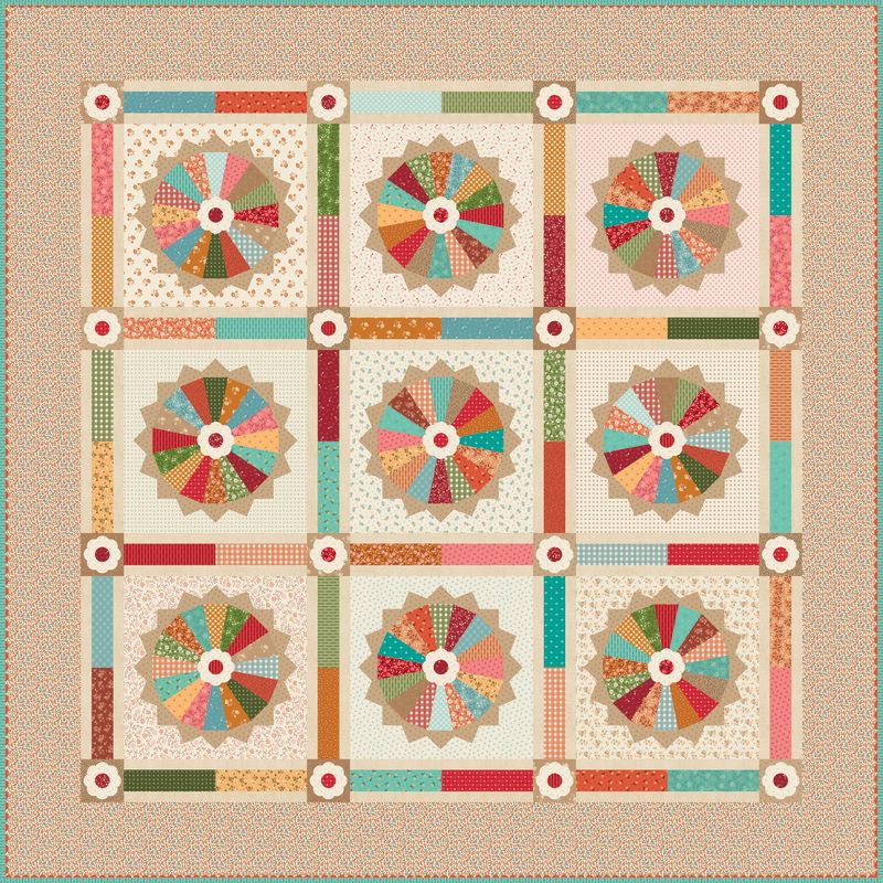 RESERVATION - Baked With Love Homemade Pie Boxed Quilt Kit by Lori Holt