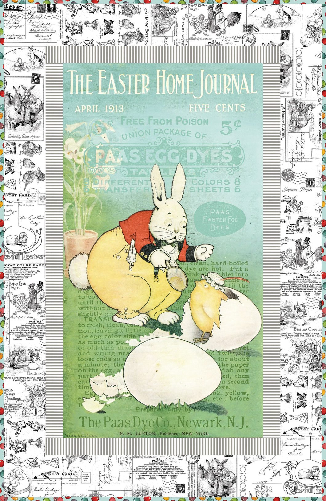 RESERVATION - Egg Hunt The Easter Home Journal Panel Quilt Kit by J. Wecker Frisch