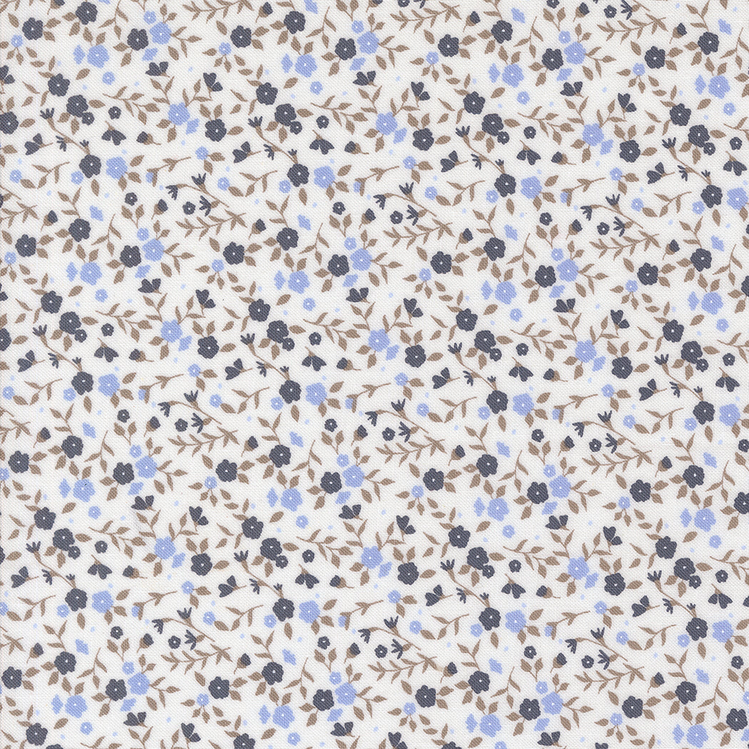COMING SOON - Sun-Drenched Tiny Floral Toss Cloud Indigo by Sweetfire Road Designs