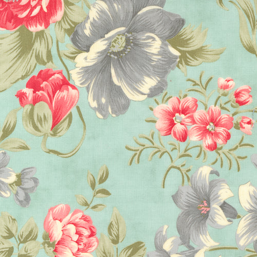 Etchings Collections For a Cause - Bold Florals Aqua by Howard Marcus and 3 Sisters