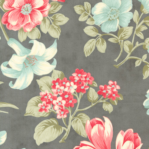 Etchings Collections for a Cause - Bold Florals Charcoal by Howard Marcus and 3 Sisters