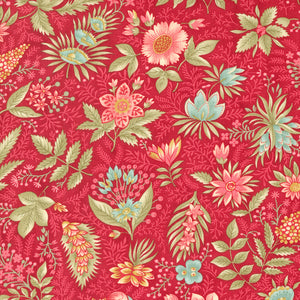 Etchings Collections For a Cause - Jacobean Florals Red by Howard Marcus and 3 Sisters