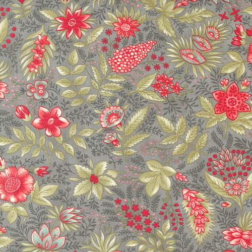 Etchings Collections For a Cause - Jacobean Florals Slate by Howard Marcus and 3 Sisters