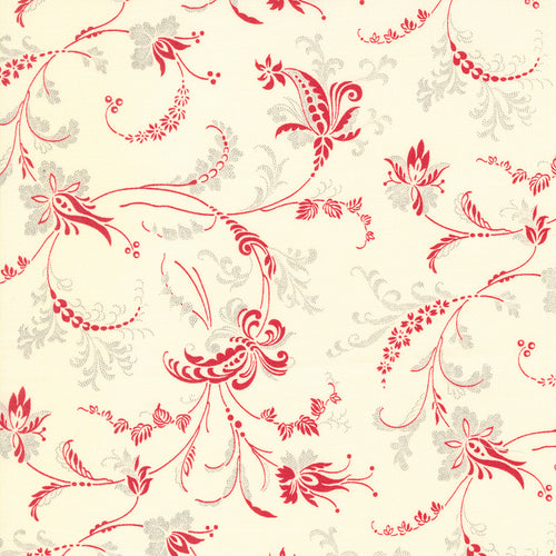Etchings Collections For a Cause - Scroll Blenders Parchment Red by Howard Marcus and 3 Sisters
