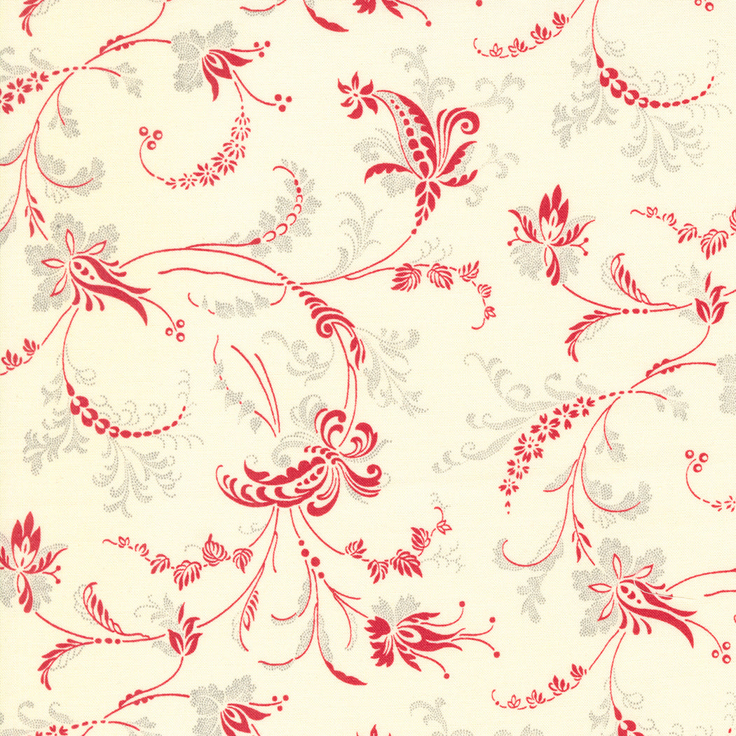 Etchings Collections For a Cause - Scroll Blenders Parchment Red by Howard Marcus and 3 Sisters