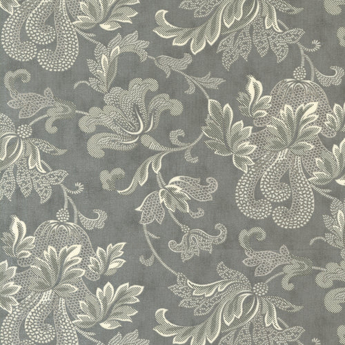 Etchings Collections For a Cause - Flourish Damask Scroll Charcoal by Howard Marcus and 3 Sisters