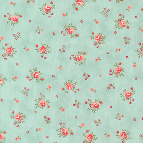 Etchings Collections For a Cause - Posies Aqua by Howard Marcus and 3 Sisters