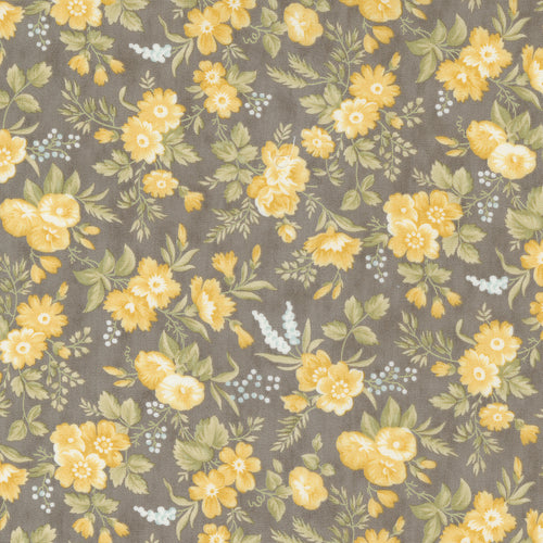 Honeybloom - Sweet Blossoms Florals Charcoal by 3 Sisters