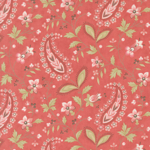 Muse Paisley Vine Scarlet by 3 Sisters